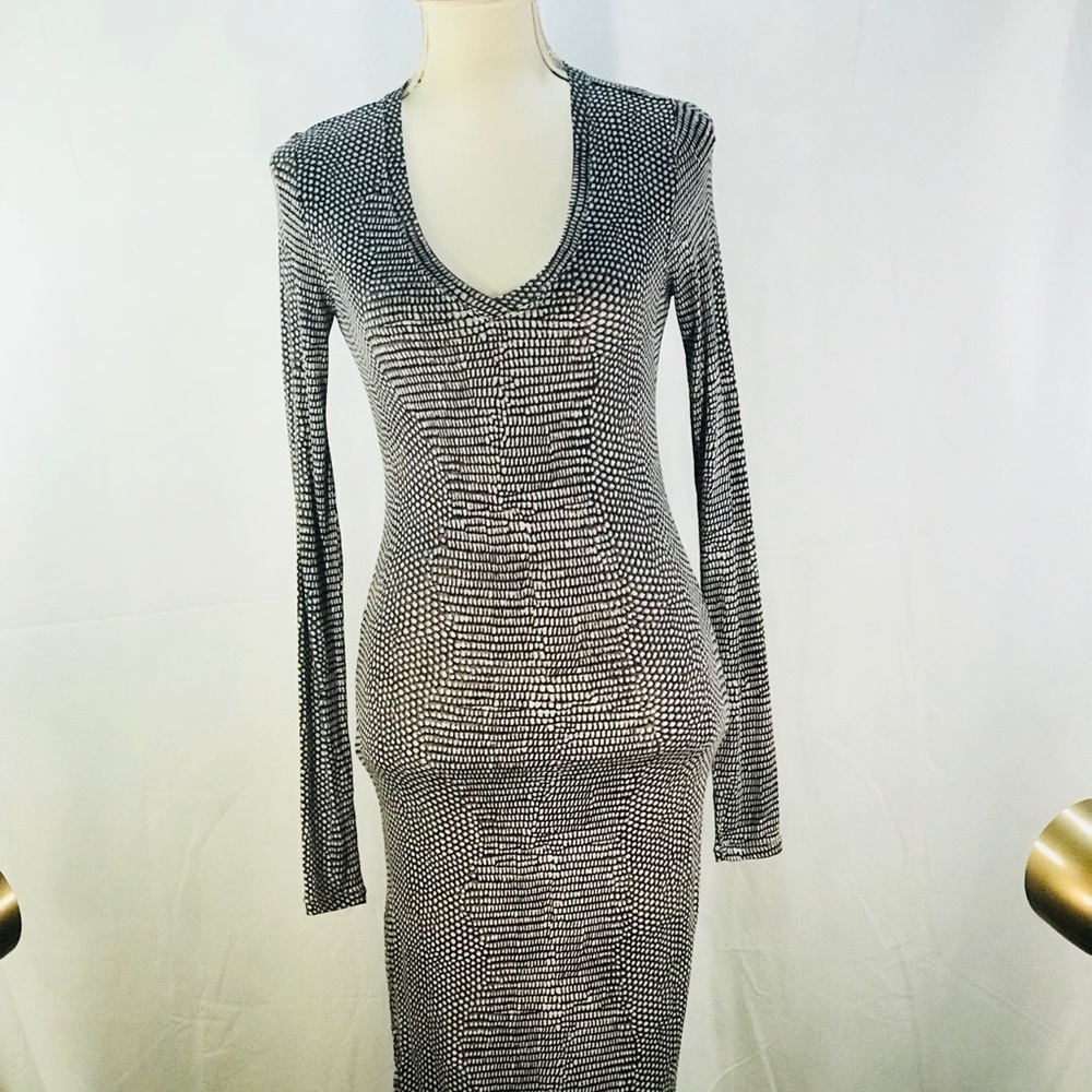 BCBGMAXAZRIA Animal Print Pull Over Shift Dress